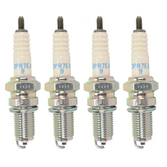 NGK DPR7EA-9 front packaging showing set of four plugs and label for reliable replacement