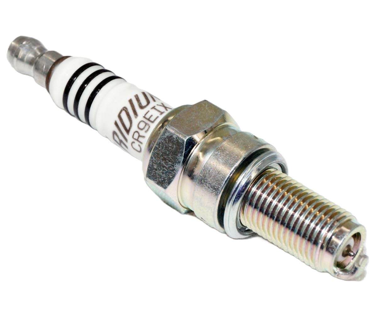 NGK gap and electrode close-up showing precise iridium electrode benefit
