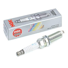 NGK close-up of iridium electrode, highlighting precise spark stability benefit