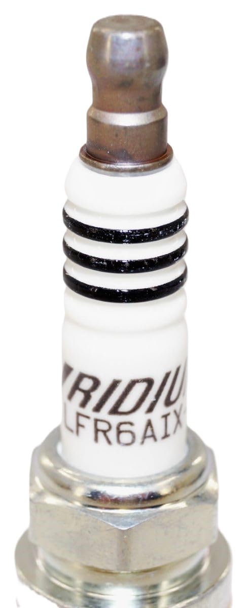 NGK iridium electrode close-up highlighting fine-wire tip for precise spark delivery
