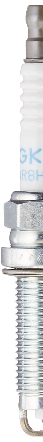NGK closeup on iridium electrode tip highlighting fine diameter for improved spark