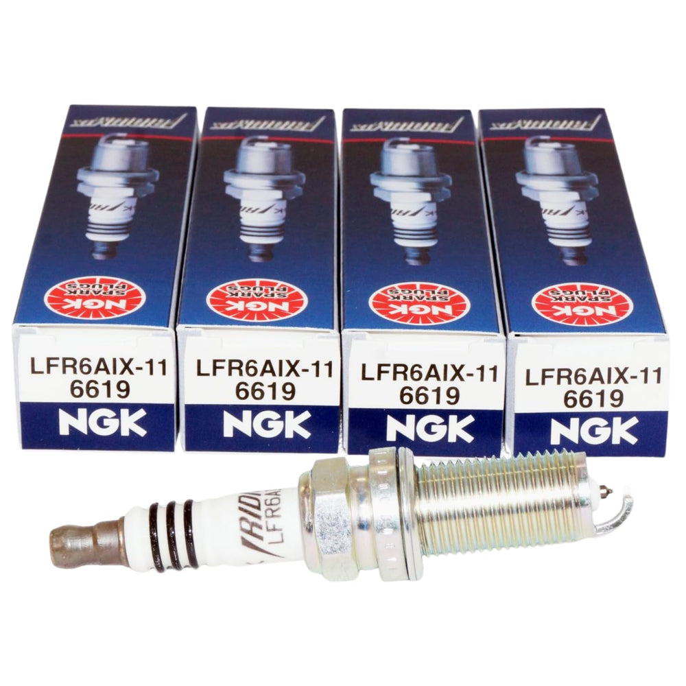 NGK LFR6AIX-11 front packaging showing brand and model, demonstrates professional-grade quality