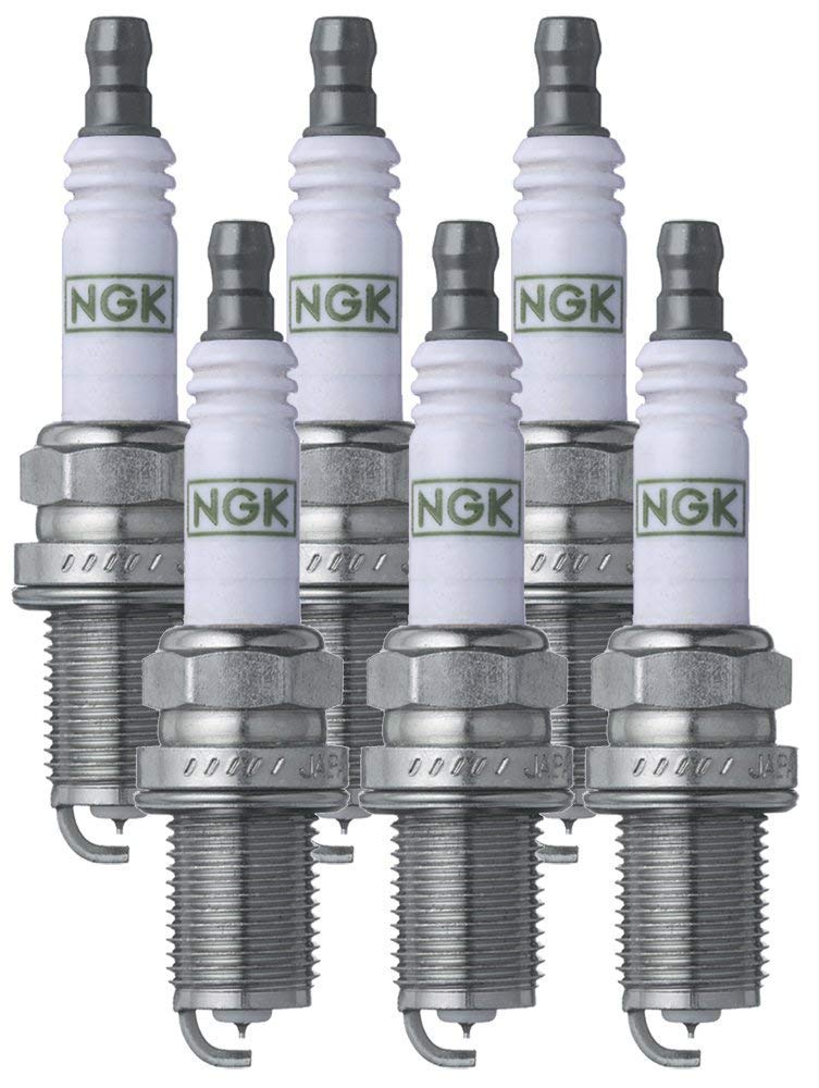 NGK LTR6IX-11 front view showing pack of six and iridium tip for reliable ignition