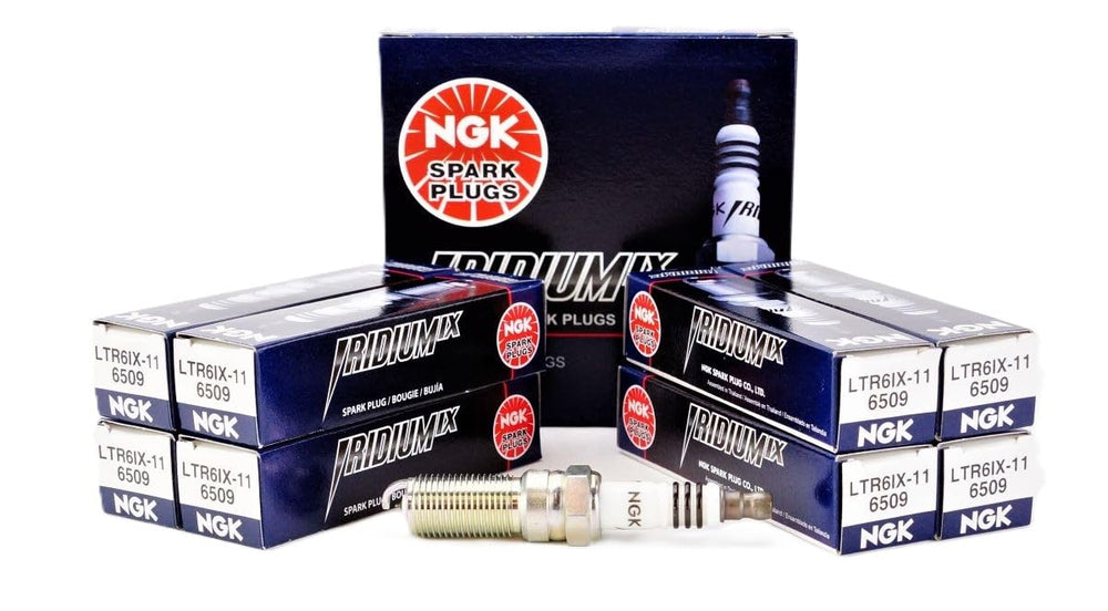 NGK LTR6IX-11 front packaging showing genuine eight-pack benefit