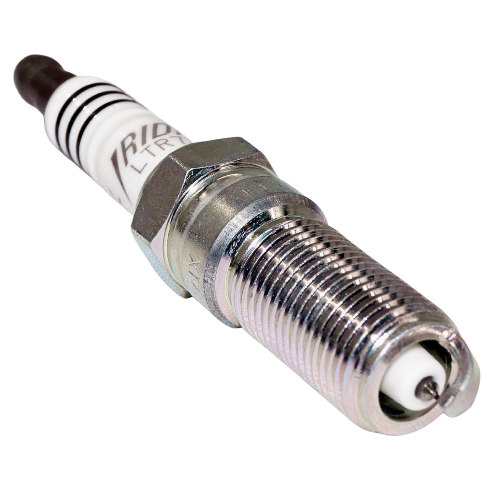 NGK spark plug in hand illustrating size and handling ease