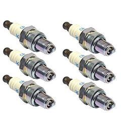 Close-up of NGK spark plug electrode and threads illustrating quality finish and correct dimensions for dependable ignition