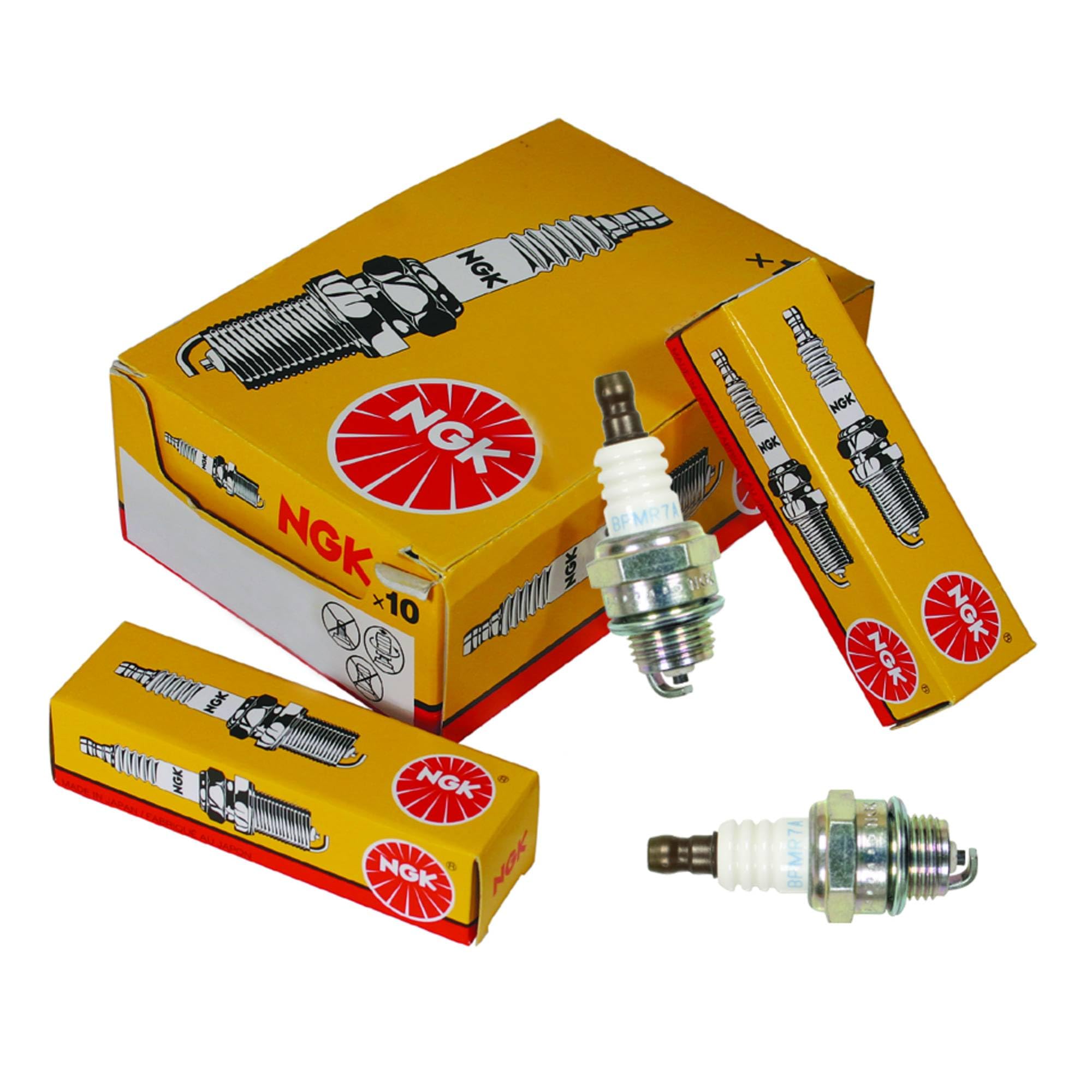 NGK spark plugs 130-540-10 front packaging showing ten plugs and brand, ensures correct bulk purchase