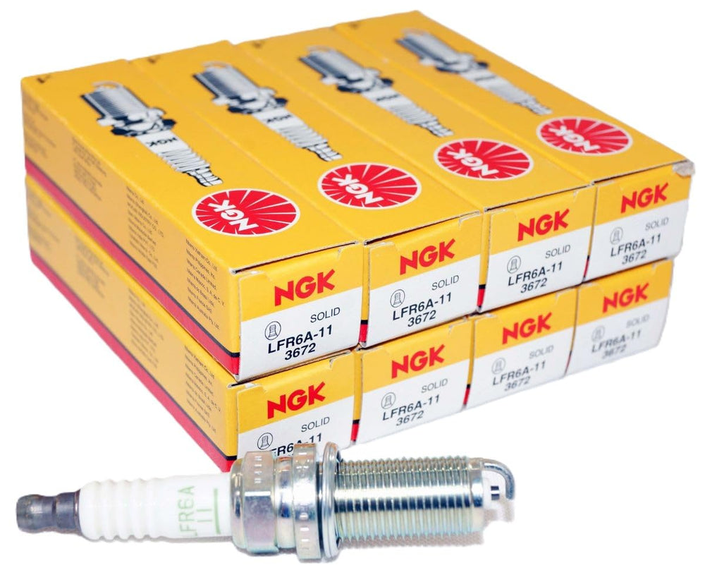 NGK spark plug front view showing design and fit for easy replacement