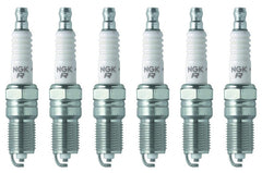 NGK TR55 front packaging showing six spark plugs and benefit of OE-quality reliability