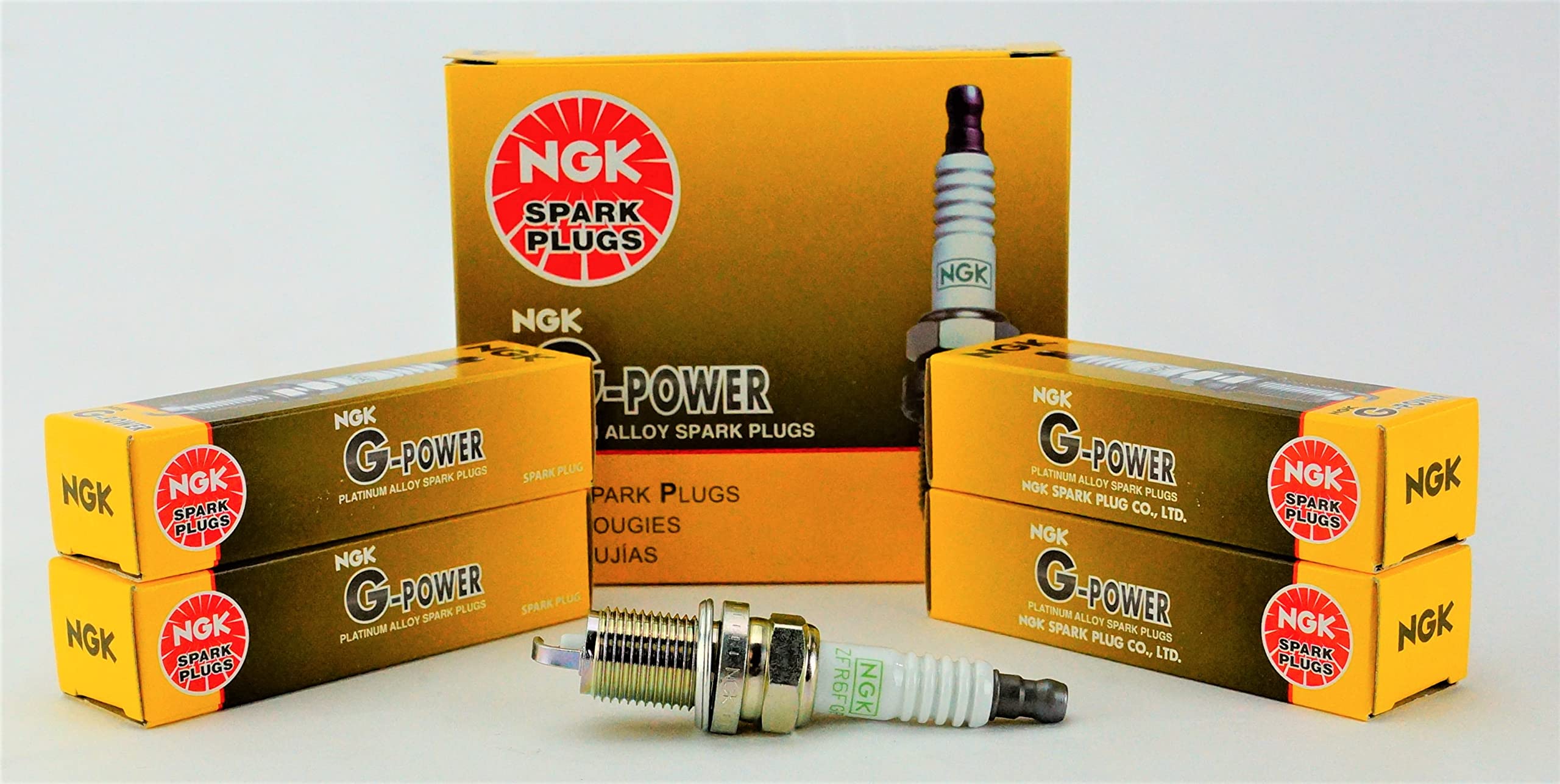 NGK ZFR6FGP front packaging showing authentic NGK branding and reassurance