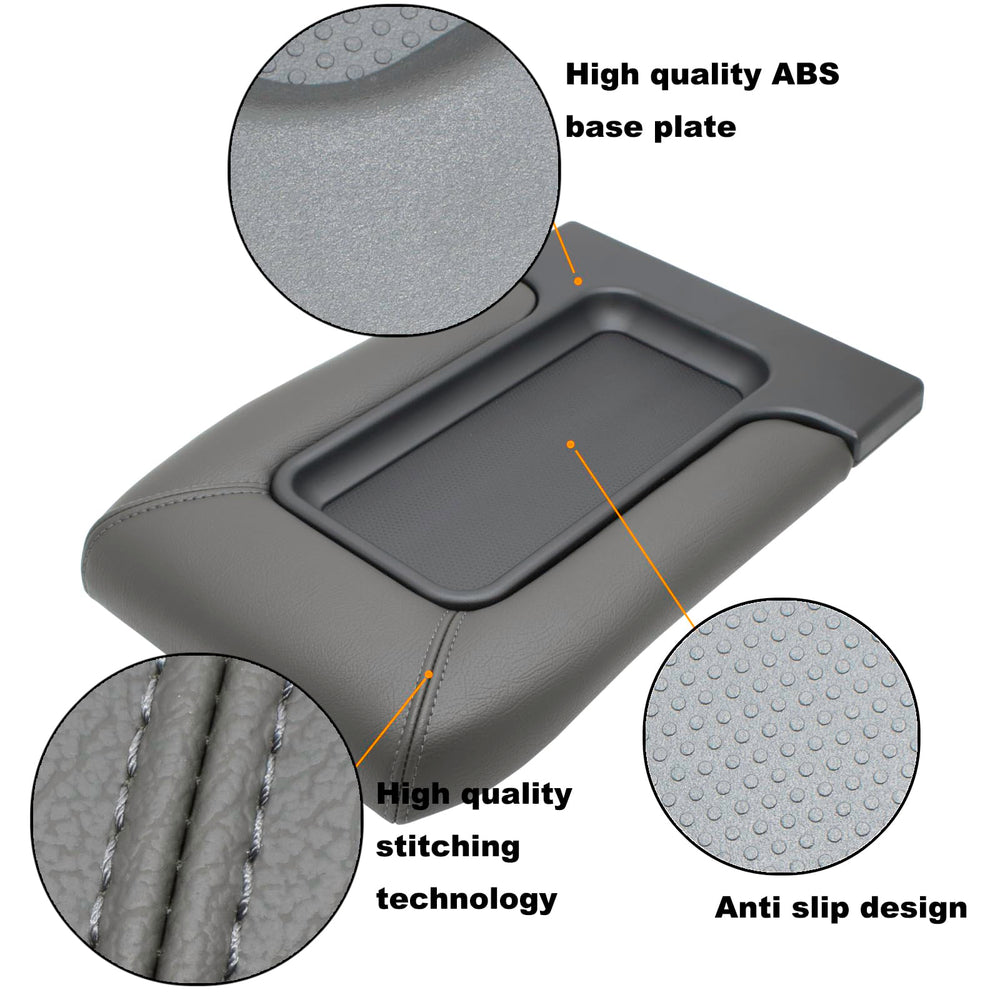 NHILES lid installed in Silverado interior demonstrating OEM-style appearance