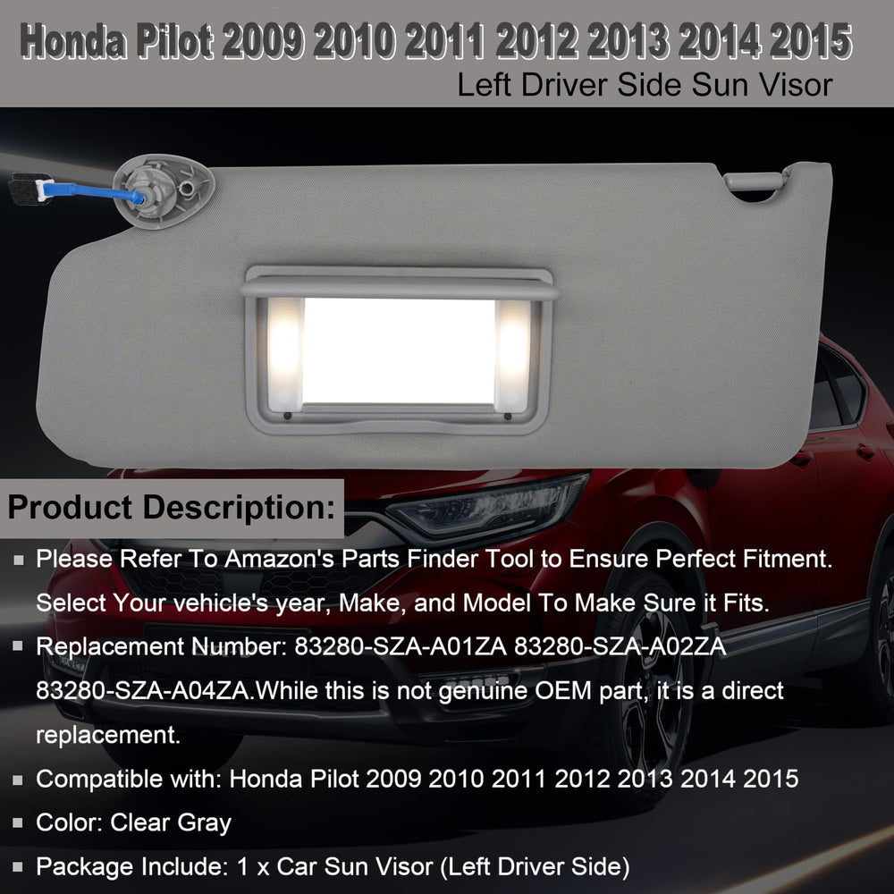 NHILES driver sun visor mounting bracket detail for easy installation
