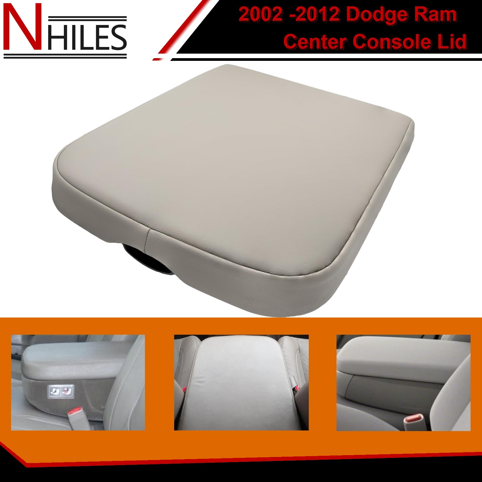 NHILES lid installed in Dodge Ram console demonstrating restored functionality