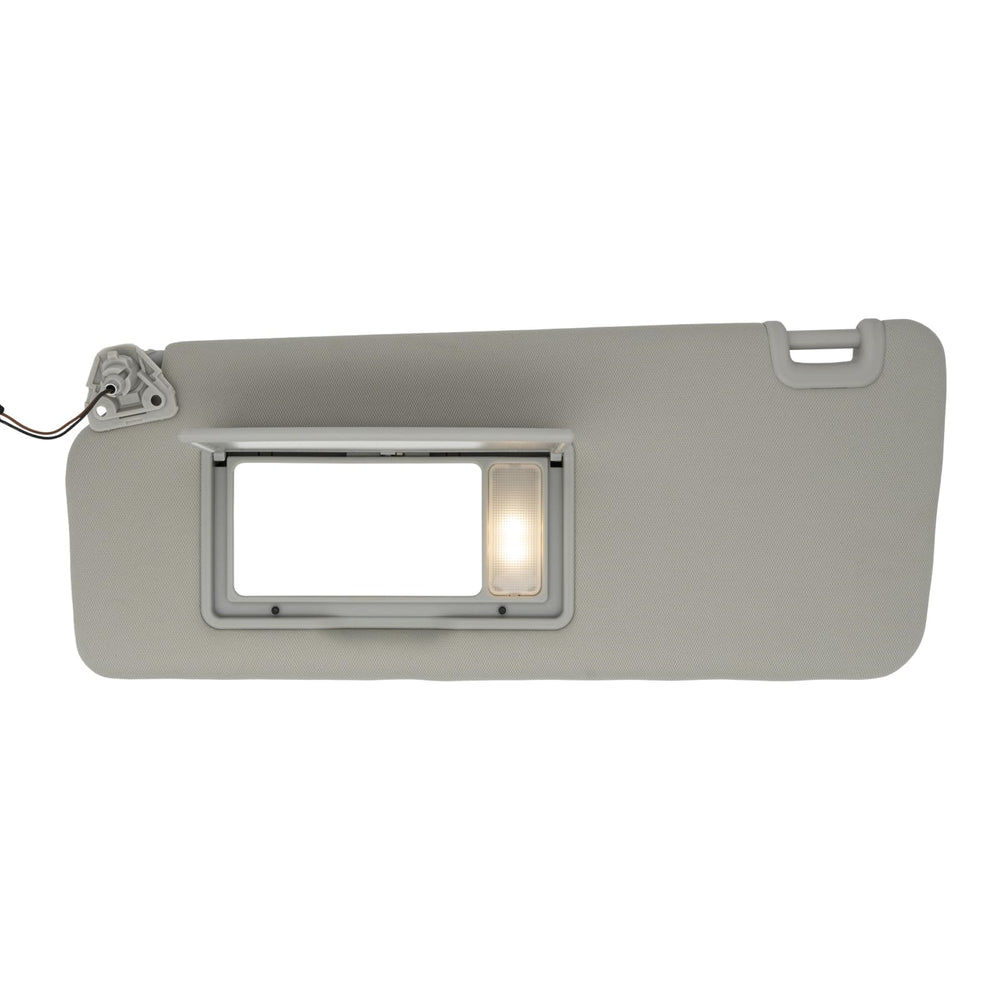 NHILES left sun visor front view showing gray finish and clean fit