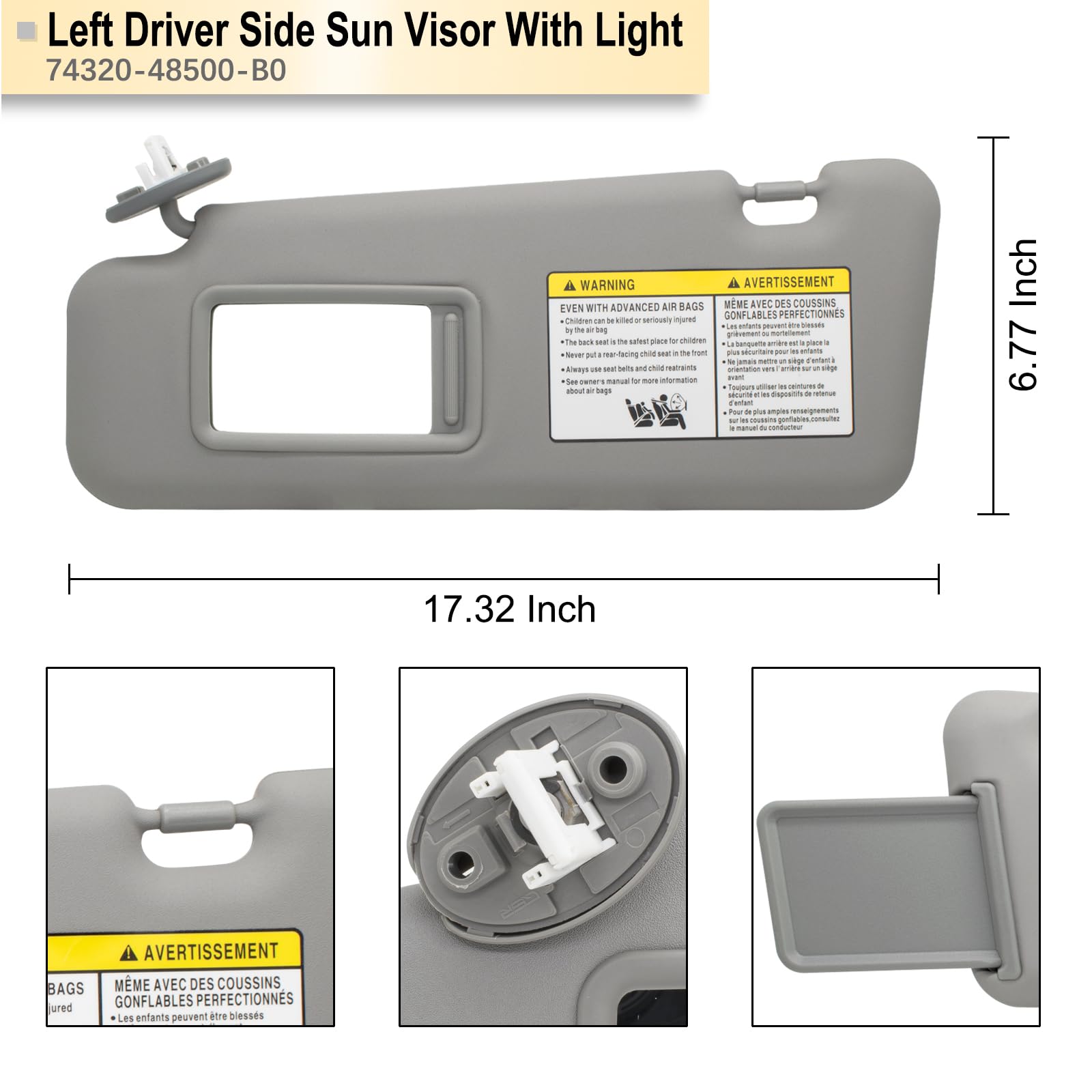 NHILES sun visor fabric closeup showing texture and durability benefit