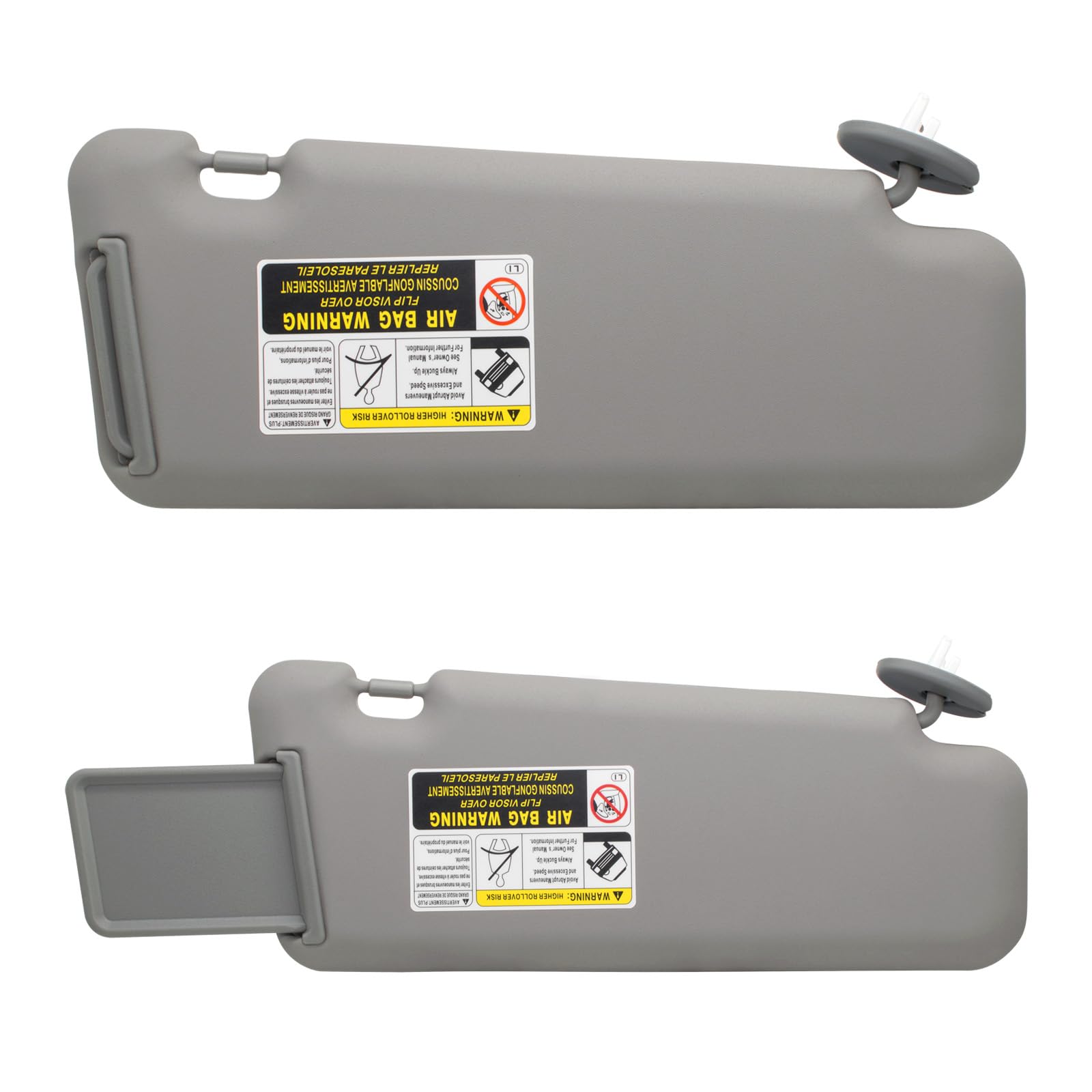 NHILES sun visor installed in Toyota Highlander demonstrating restored function benefit
