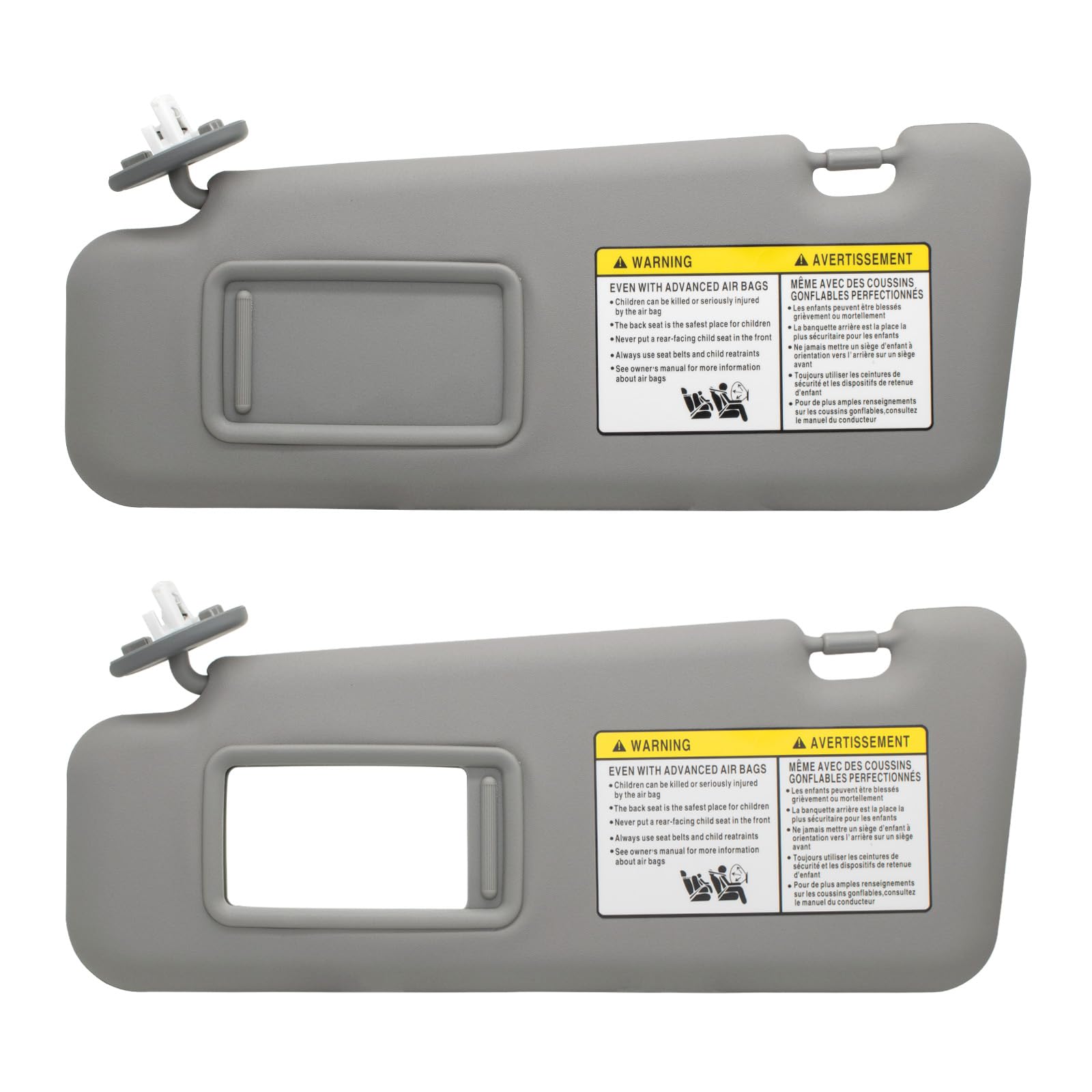 NHILES sun visor packaged with contents showing ready-to-install convenience benefit