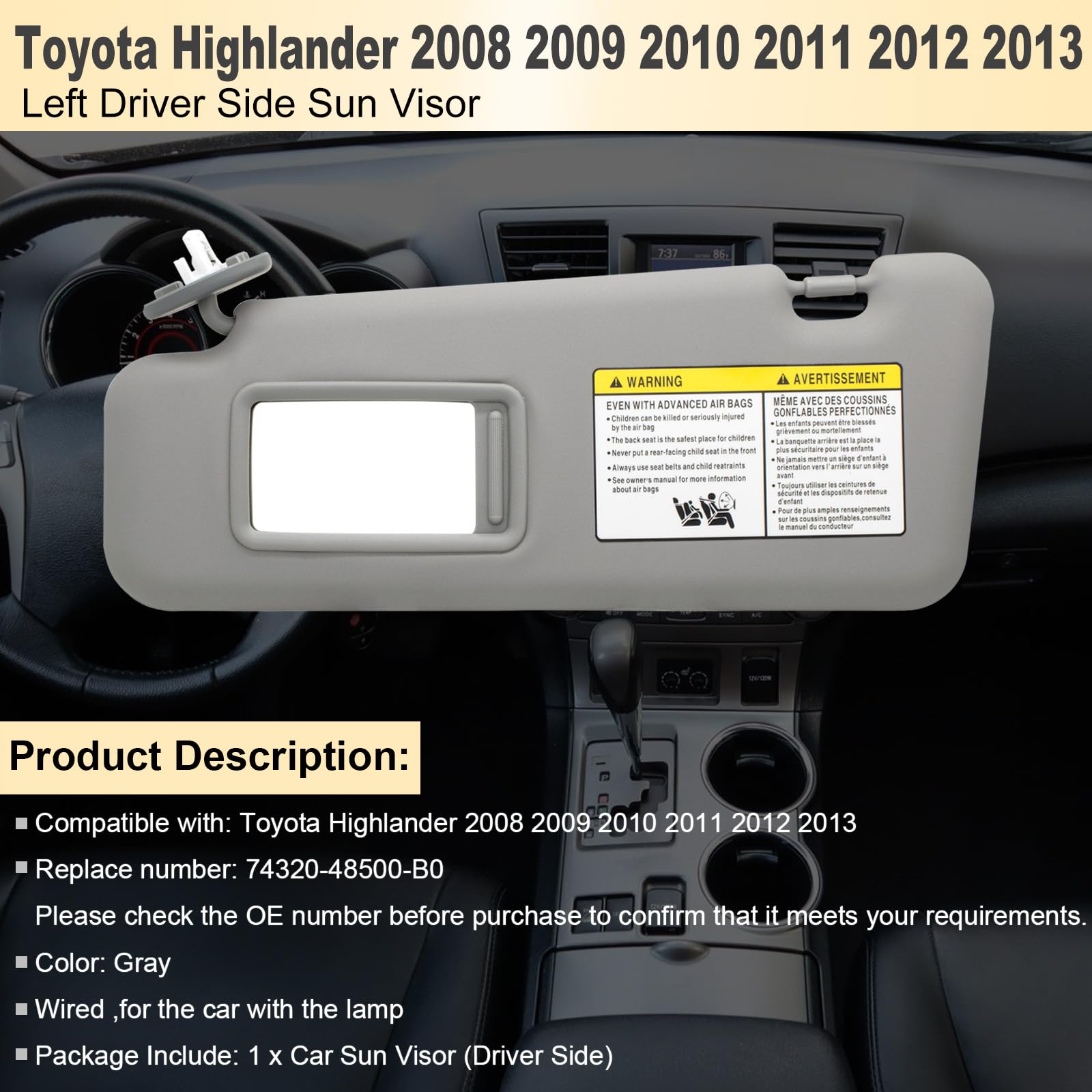 NHILES sun visor side profile highlighting shape and improved shade benefit