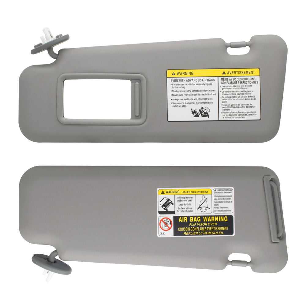 NHILES sun visor next to ruler showing dimensions and accurate fit benefit