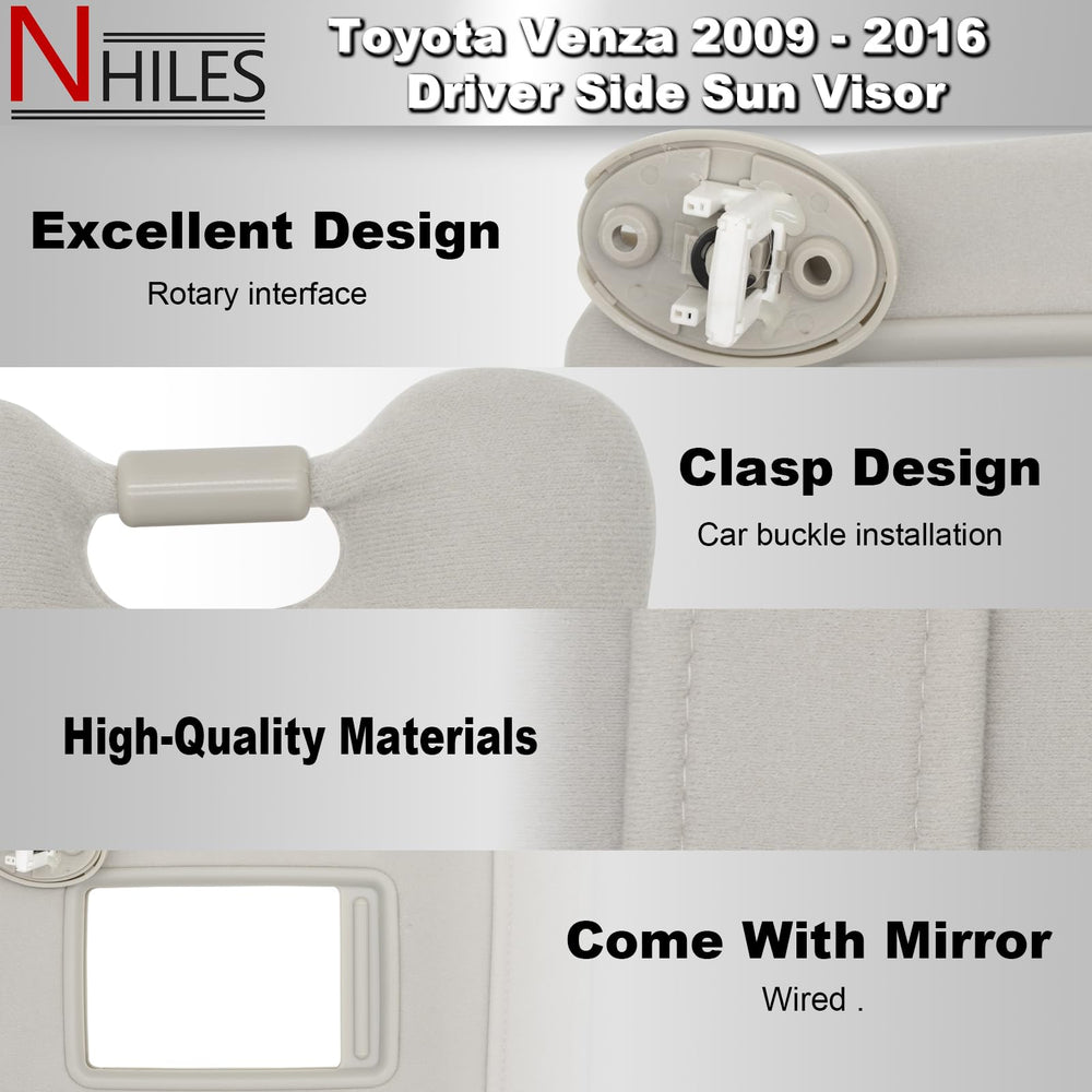 NHILES visor close-up fabric texture and edge for durable interior match