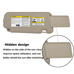 NHILES visor installed in Nissan Murano driver position demonstrating coverage