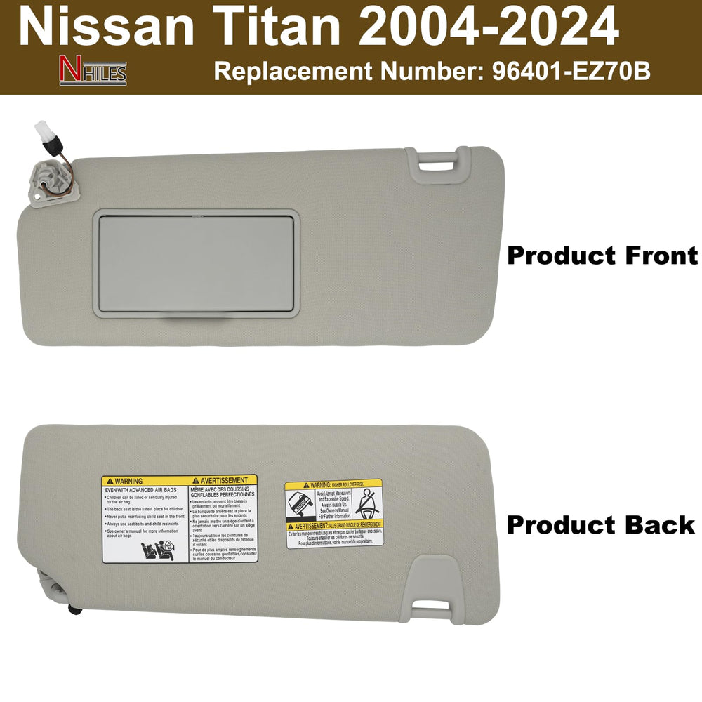 NHILES visor fabric texture and edge detailing for durable interior match