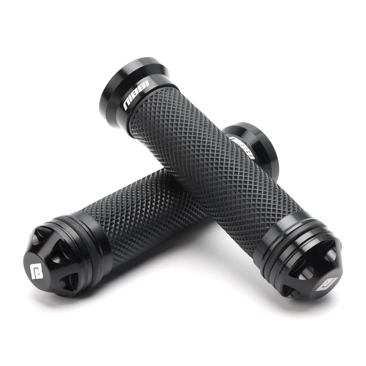 nibbi front view packaged grips showing complete set and fit benefit