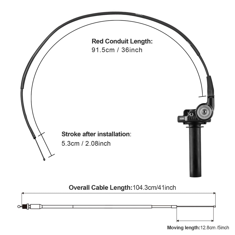 nibbi throttle assembly mounted on SSR125 pit bike for real-world compatibility