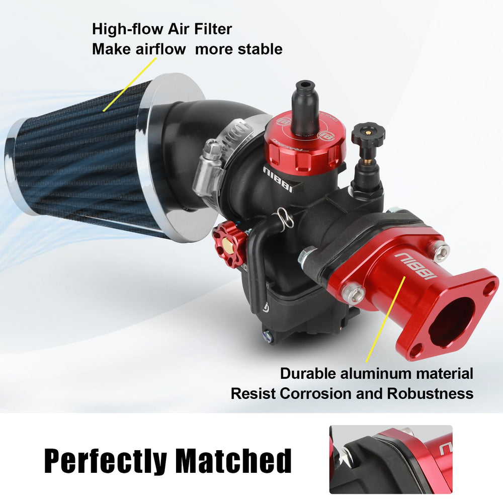 nibbi installed on go-kart engine, demonstrates direct-fit replacement ease