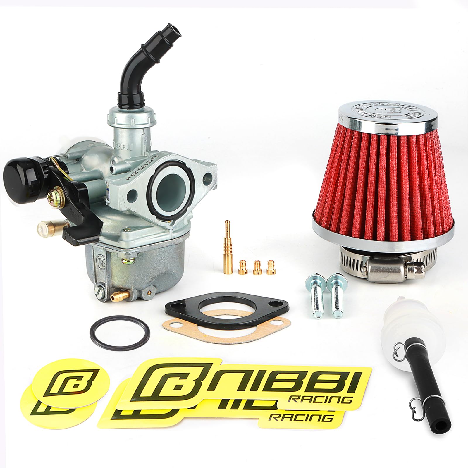 nibbi carburetor front view showing compact design and easy fit
