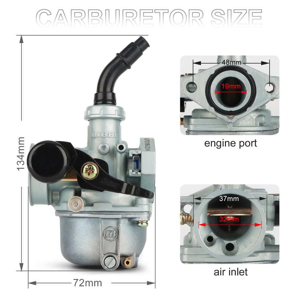 nibbi carburetor side profile highlighting durable construction benefit