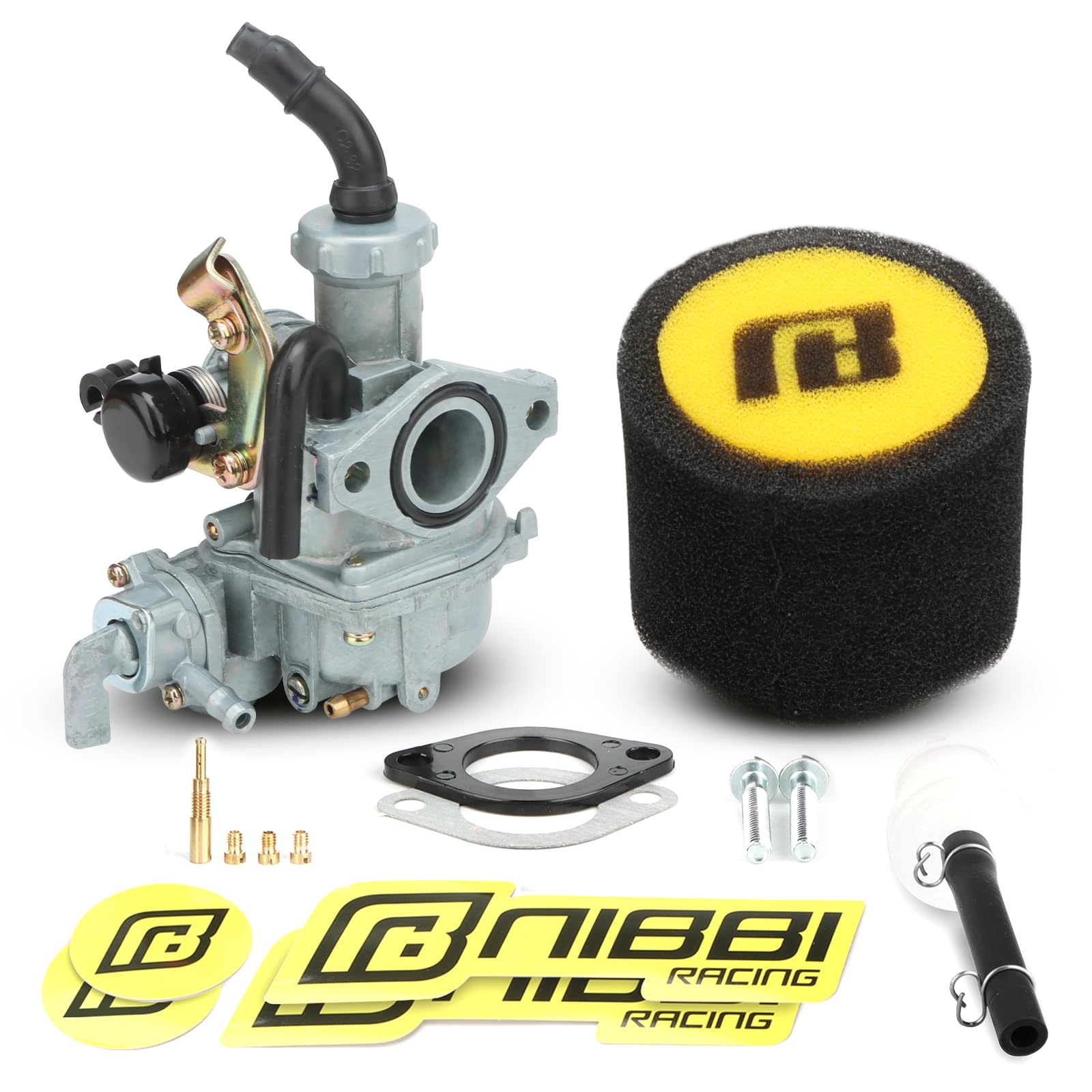 nibbi PZ20 front view showing throttle body and intake for easy fitment