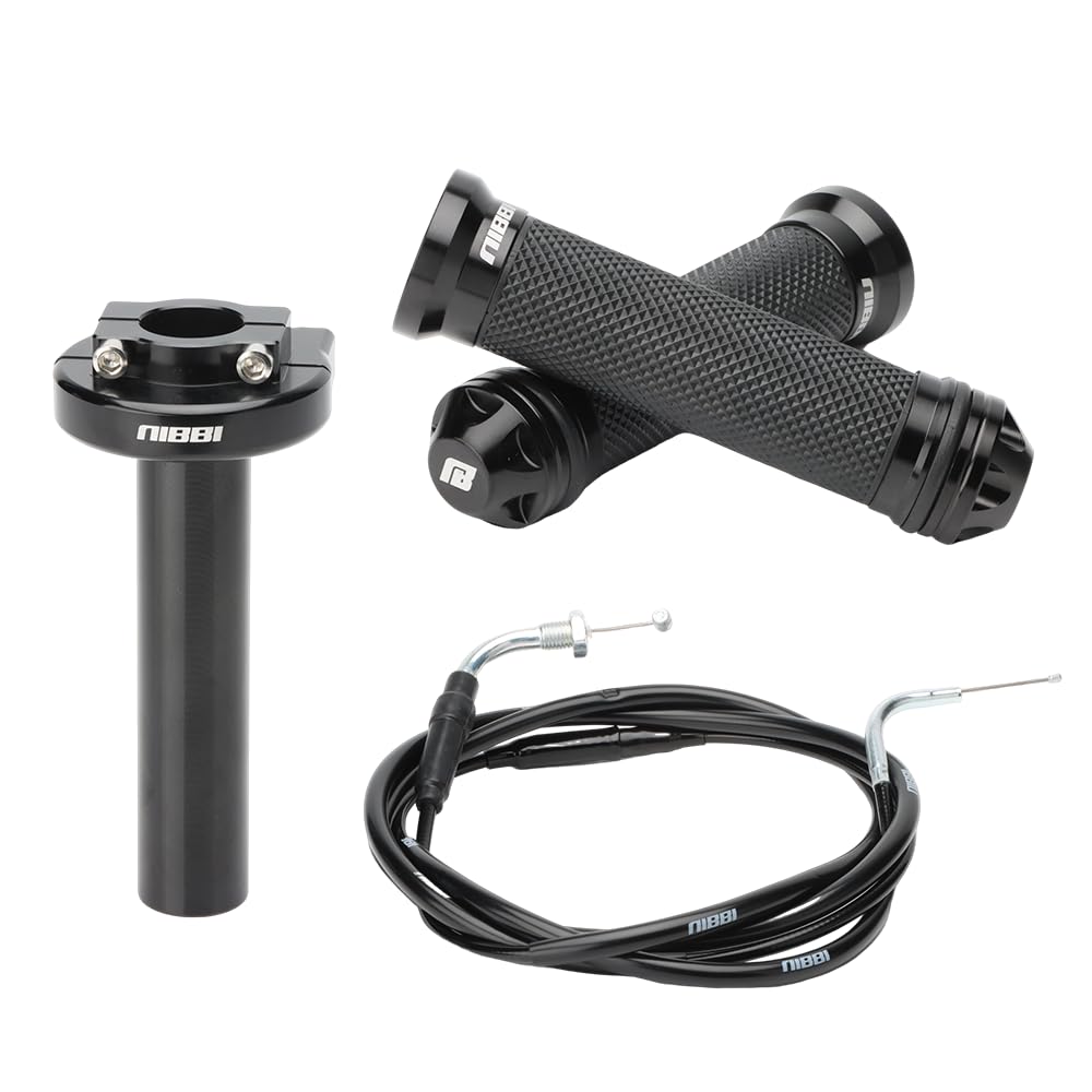 nibbi front packaging showing complete throttle assembly and cable for quick identification and compatibility