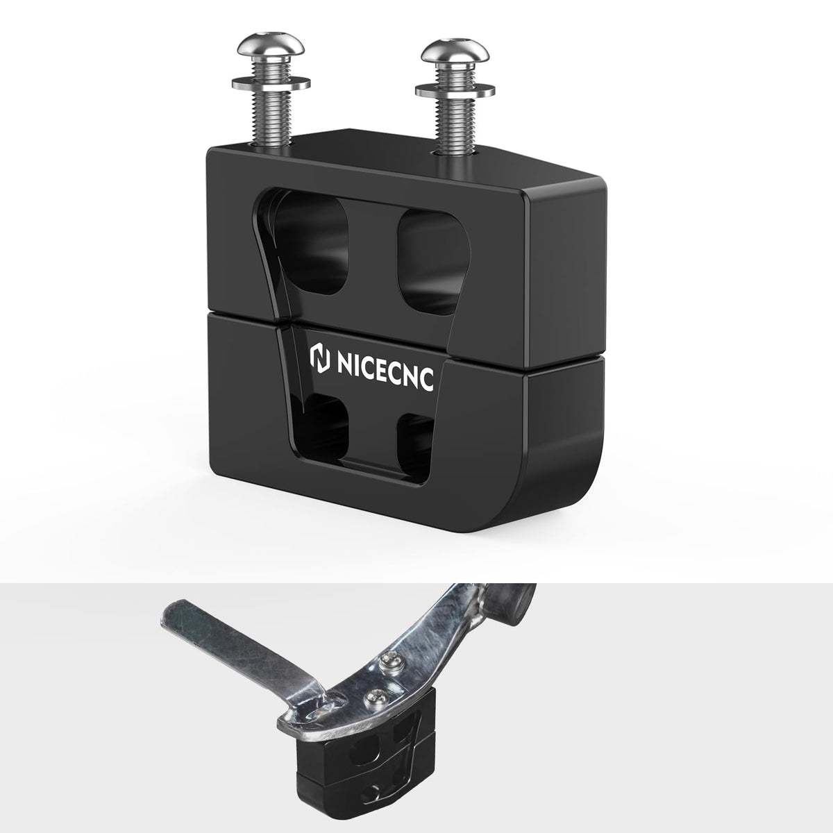NICECNC front view mounted on kickstand showing improved parking stability