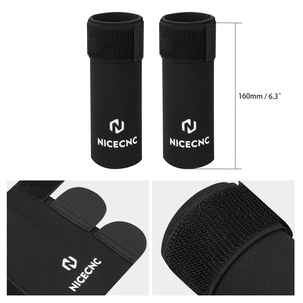 NICECNC installed on inverted fork protecting stanchion from stones and debris