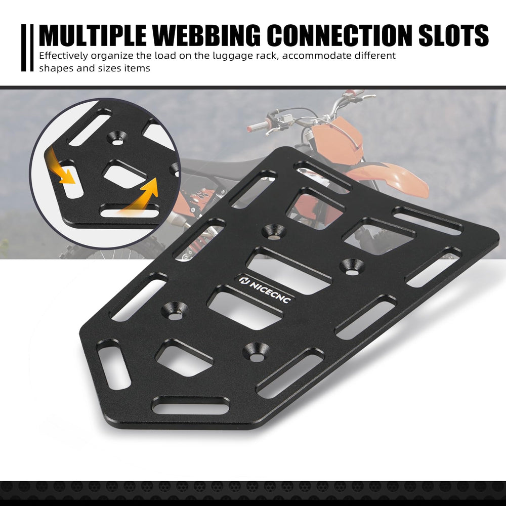 NICECNC rack shown with measuring tape to demonstrate 50x80mm mounting fit