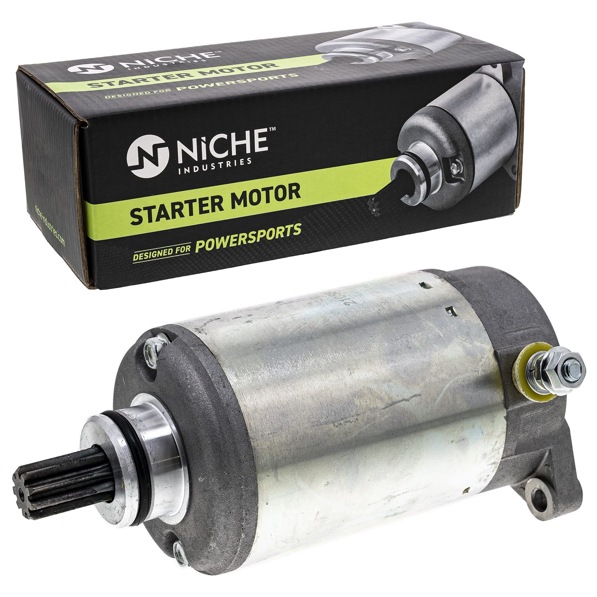 NICHE starter front view showing housing and terminals for fast replacement