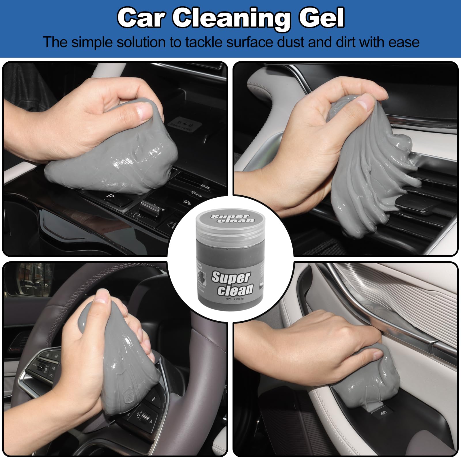 NIKCOSMK cleaning gel with 100ml spray bottle lifting grime safely