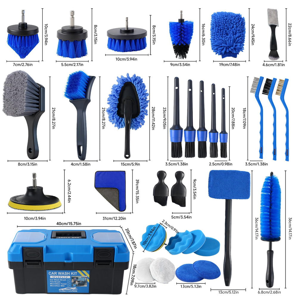 NIKCOSMK drill brush attachments removing deep dirt quickly