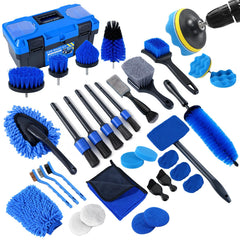 NIKCOSMK open storage box showing full kit for organized cleaning
