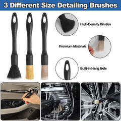 NIKCOSMK precision detailing brushes set removing dust from crevices