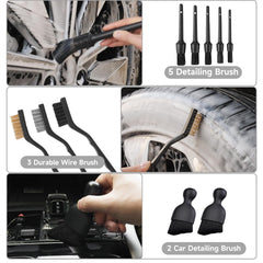 NIKCOSMK windshield cleaning tool with microfiber for streak-free glass