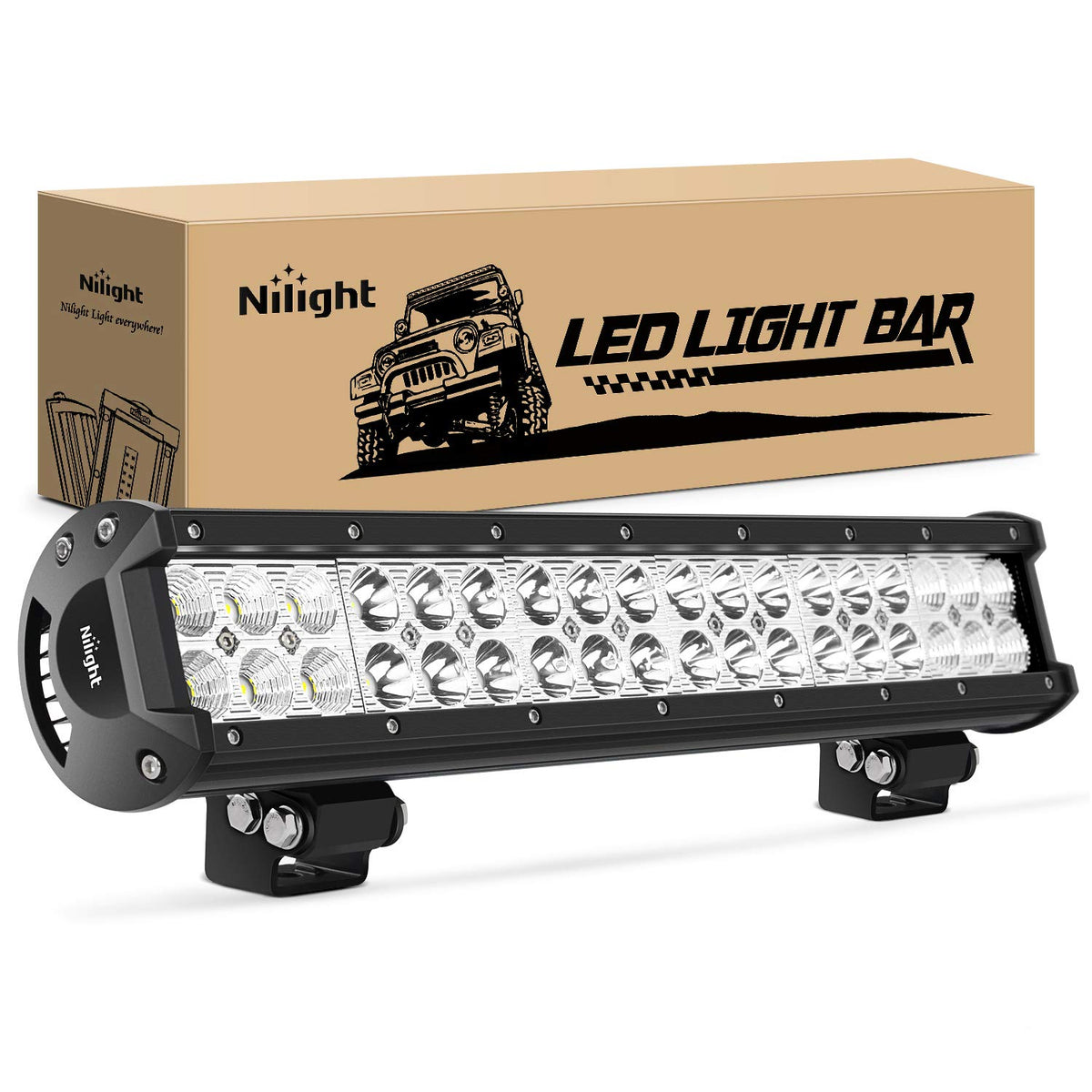 Nilight 17" front view showing compact durable design and bright output