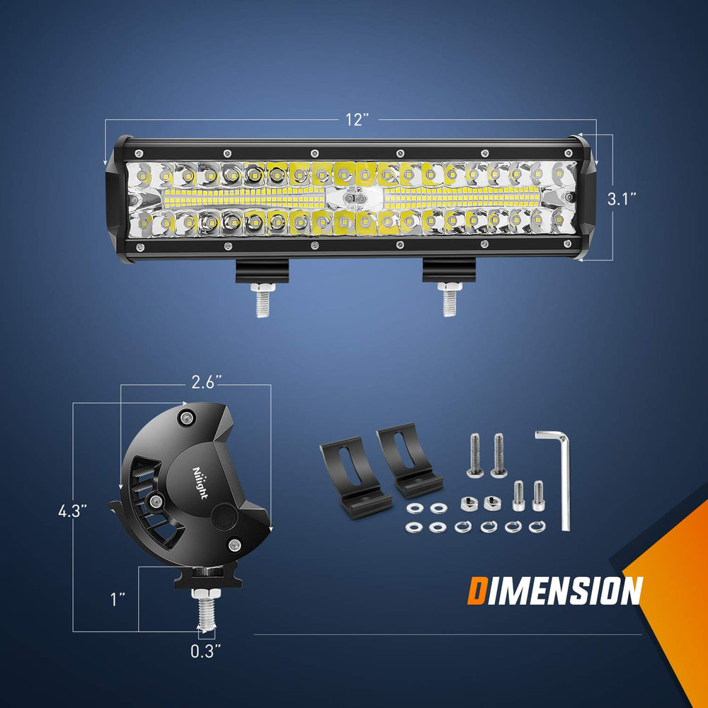 Nilight four 4-inch pods clustered for increased close-range illumination