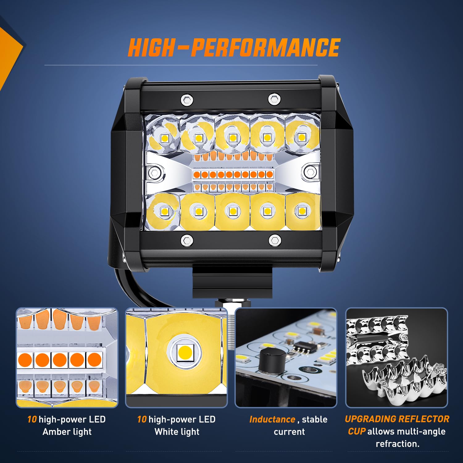 Nilight wiring harness and dual-color rocker switch included for easy install