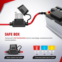 Nilight 5‑pin rocker switch closeup with LED indicators for quick nighttime identification