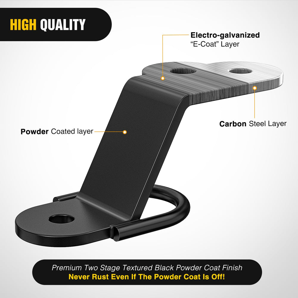 Nilight adapter bolted to a UTV hitch demonstrating quick installation advantage