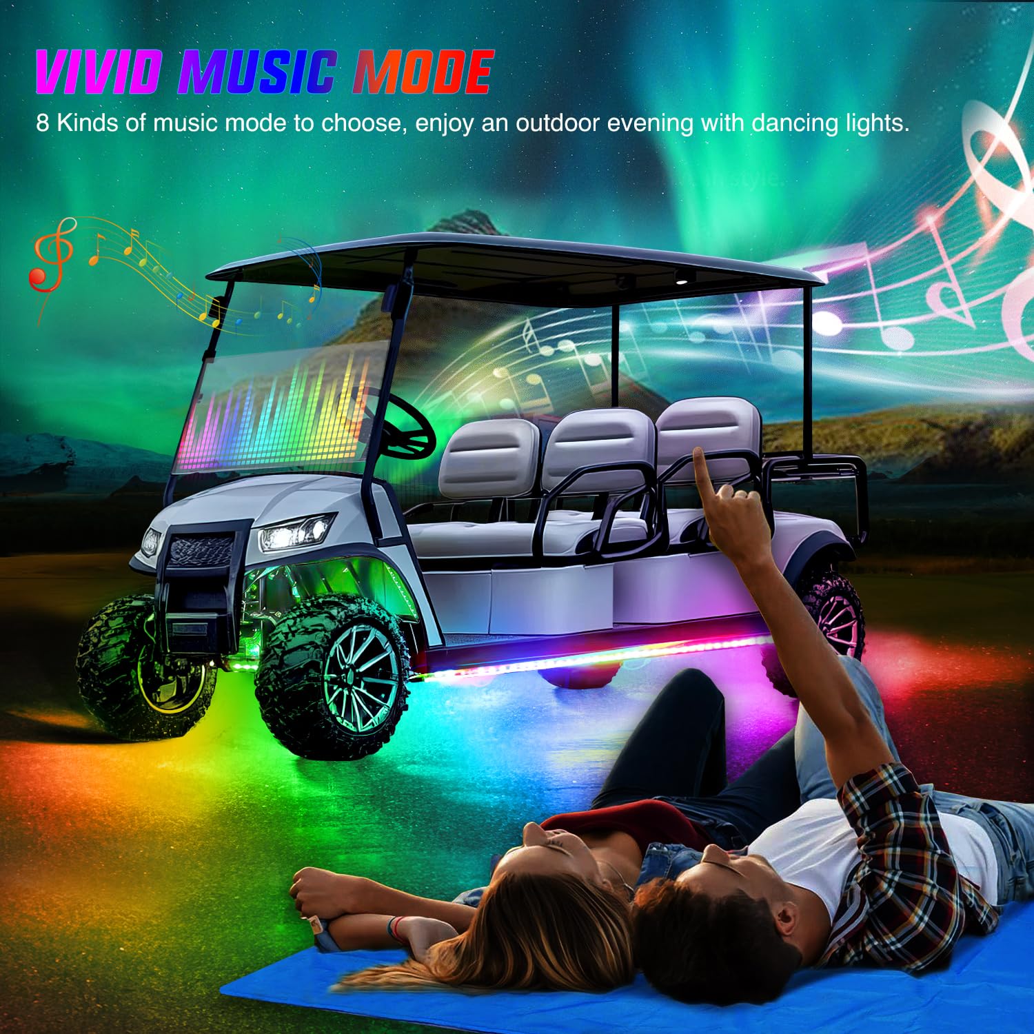 Nilight smartphone app color selection offering precise control benefit