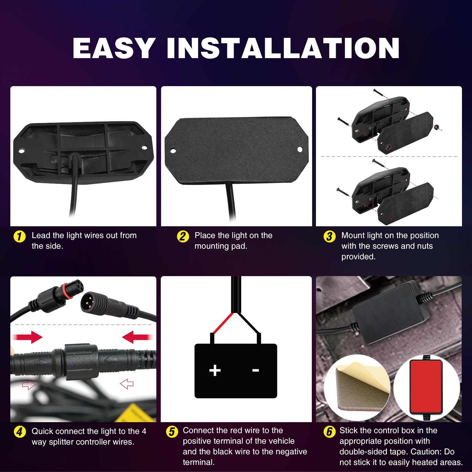 Nilight smartphone app music sync screen showing Bluetooth control and beat-reactive lighting