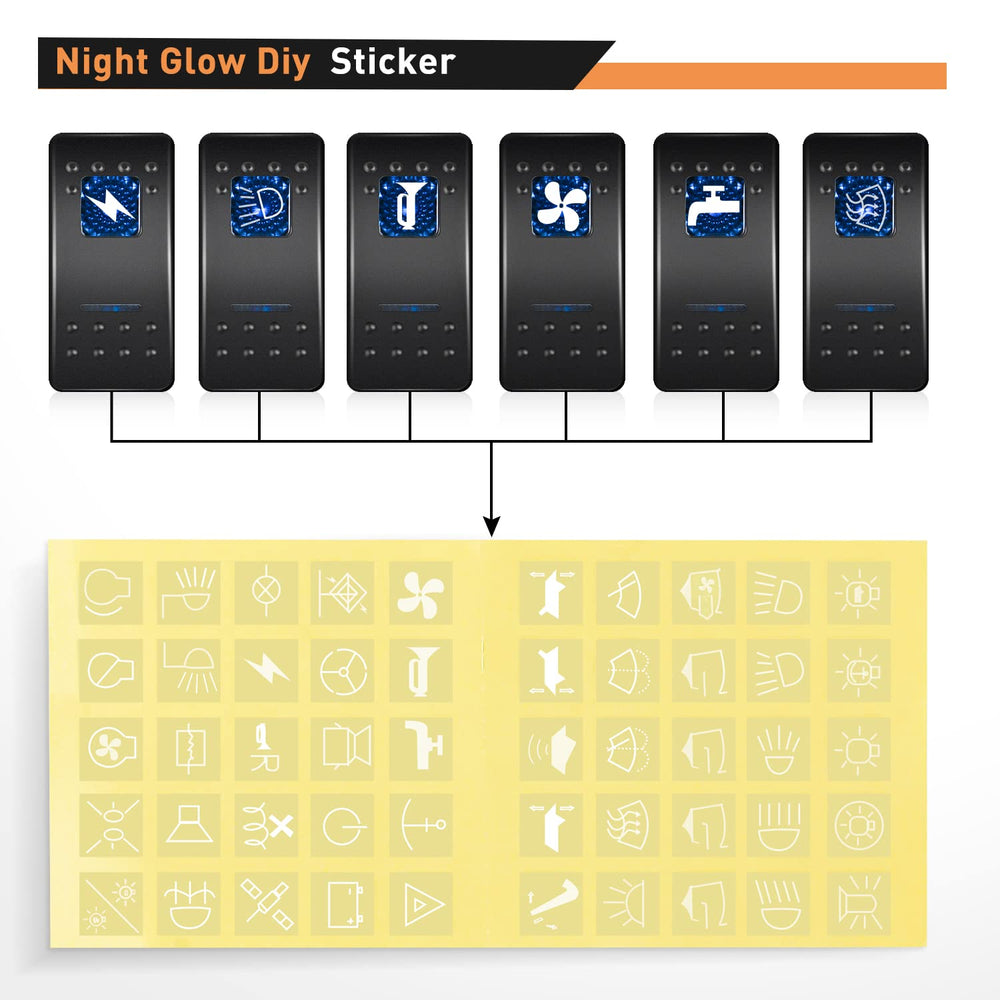 Nilight rear wiring terminals with secure connectors for safe installation